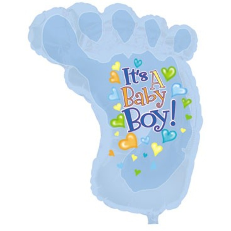 38" It's A Boy Baby Foot Shape-A-Loon Balloon