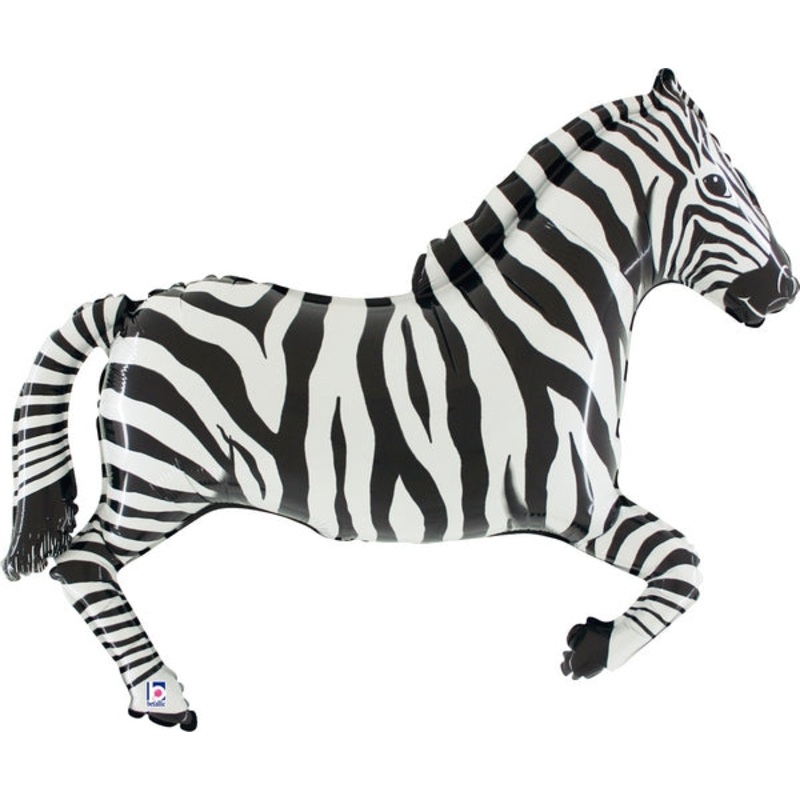 43" Foil Shape Balloon Zebra