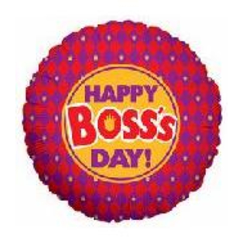 9" Airfill Only Boss's Day Crown Balloon