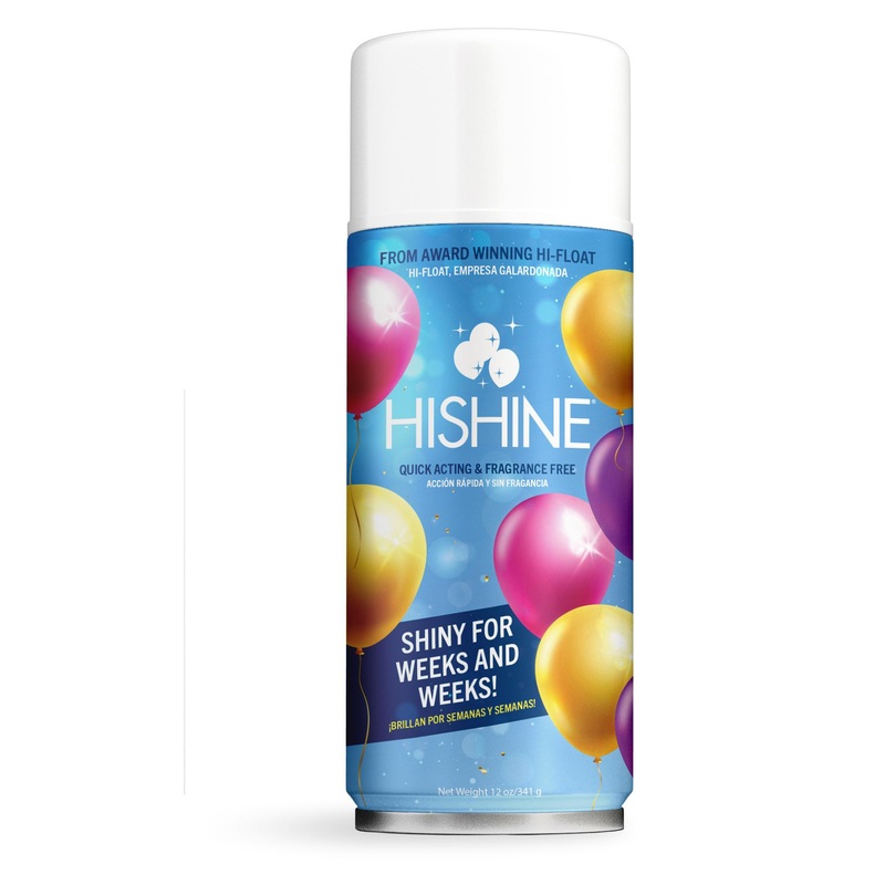 Hi-Shine 12OZ Aerosol Can (Long Lasting Shine For Latex Balloons)