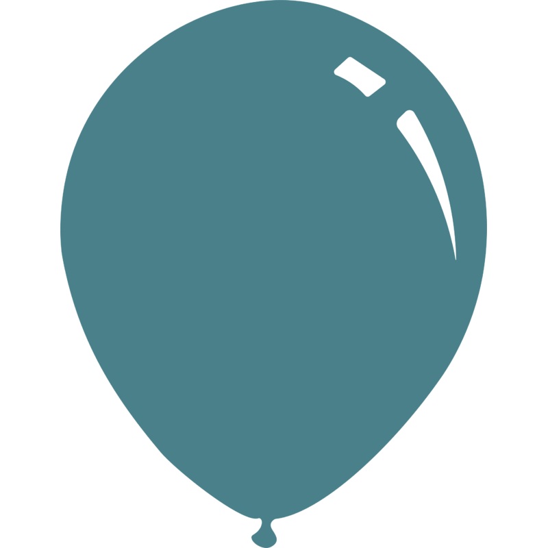 12" Standard Carolina Blue (Blue Glass) Decomex Latex Balloons (100 Per Bag)