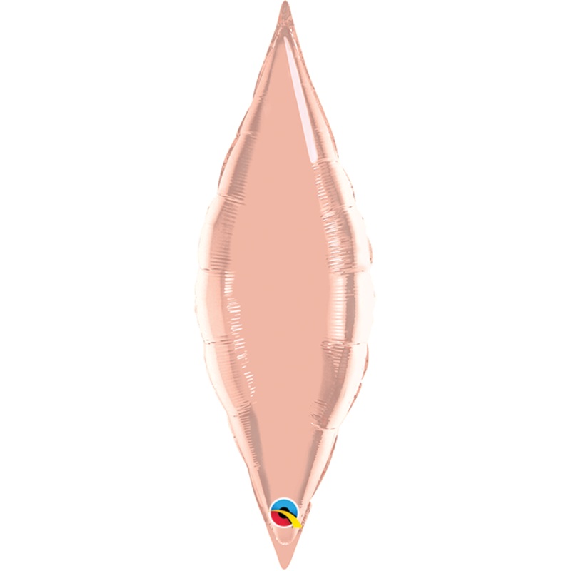13" Airfill Only Rose Gold Taper Foil Balloon