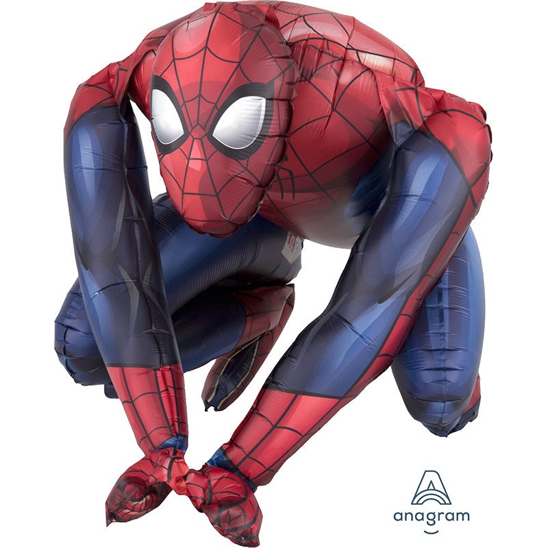 15" Airfill Only Sitting Spider-Man Foil Balloon
