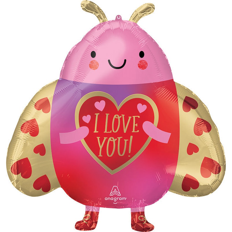 18" Adorable Love Bug Foil Balloon