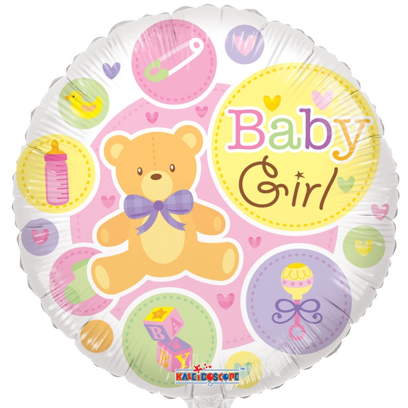 18" Baby Girl Gellibean Balloon