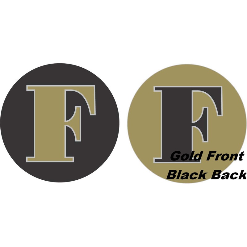 18" Classic Letter Balloon Letter "F" Gold/Black