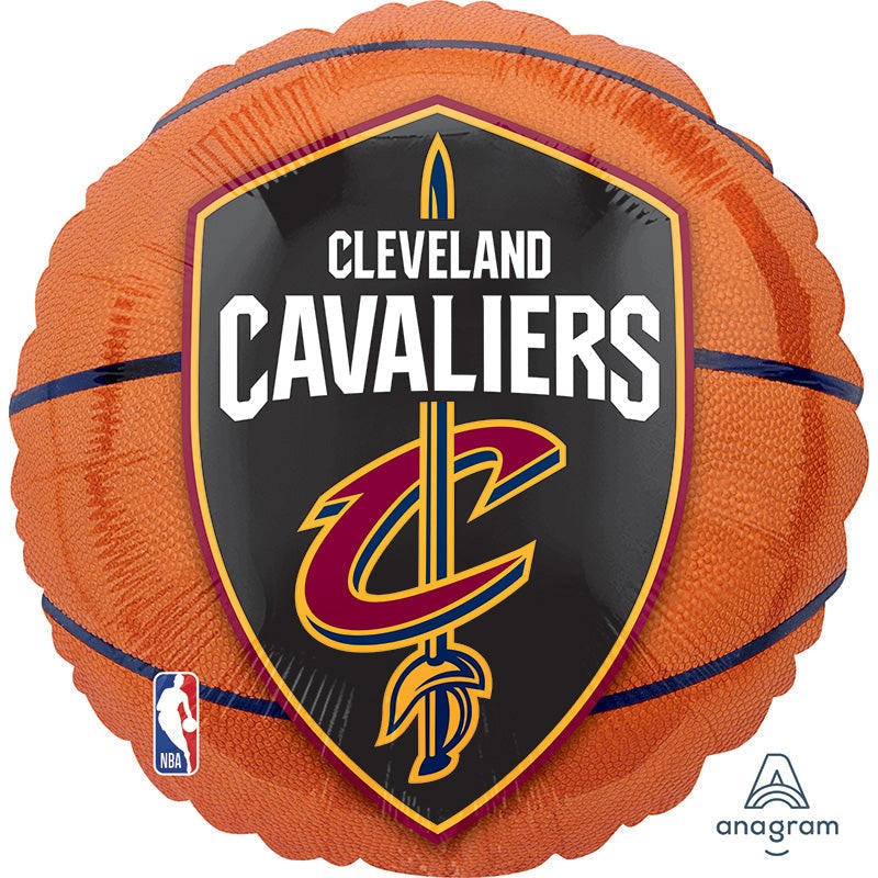 18" Cleveland Cavaliers Basketball Foil Balloon