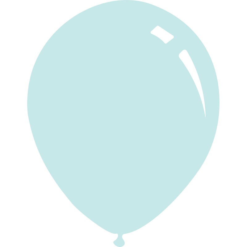 18" Deco Sky Blue Decomex Latex Balloons (25 Per Bag)