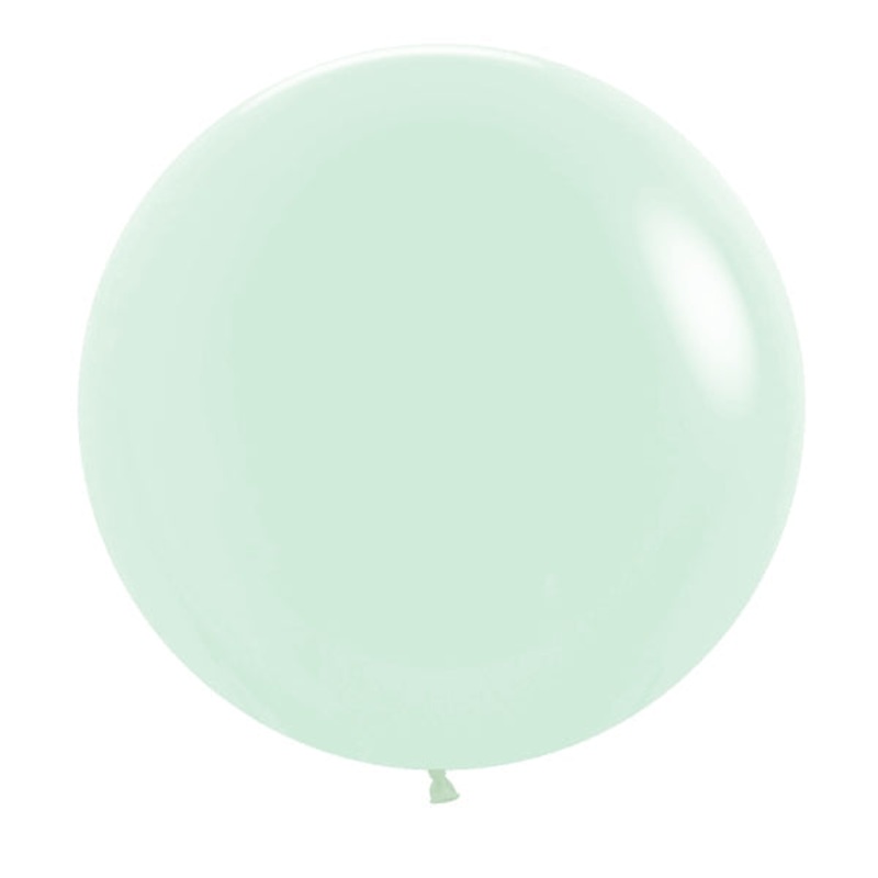 24" Betallatex/Sempertex Pastel Matte Green Latex Balloons (10 Per Bag)