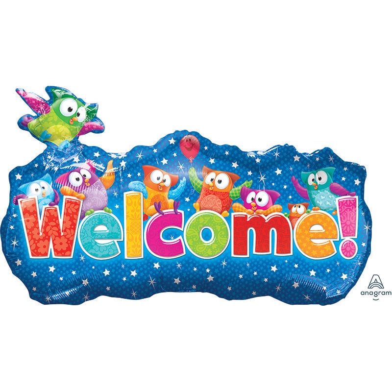 35" Jumbo Trend Welcome Banner Foil Balloon