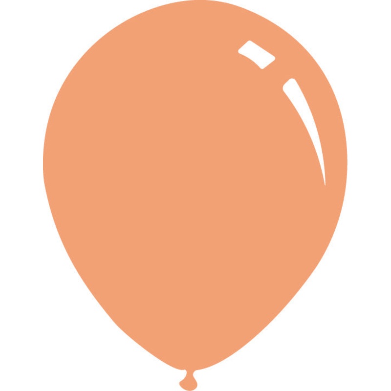 5" Deco Peach Decomex Latex Balloons (100 Per Bag)
