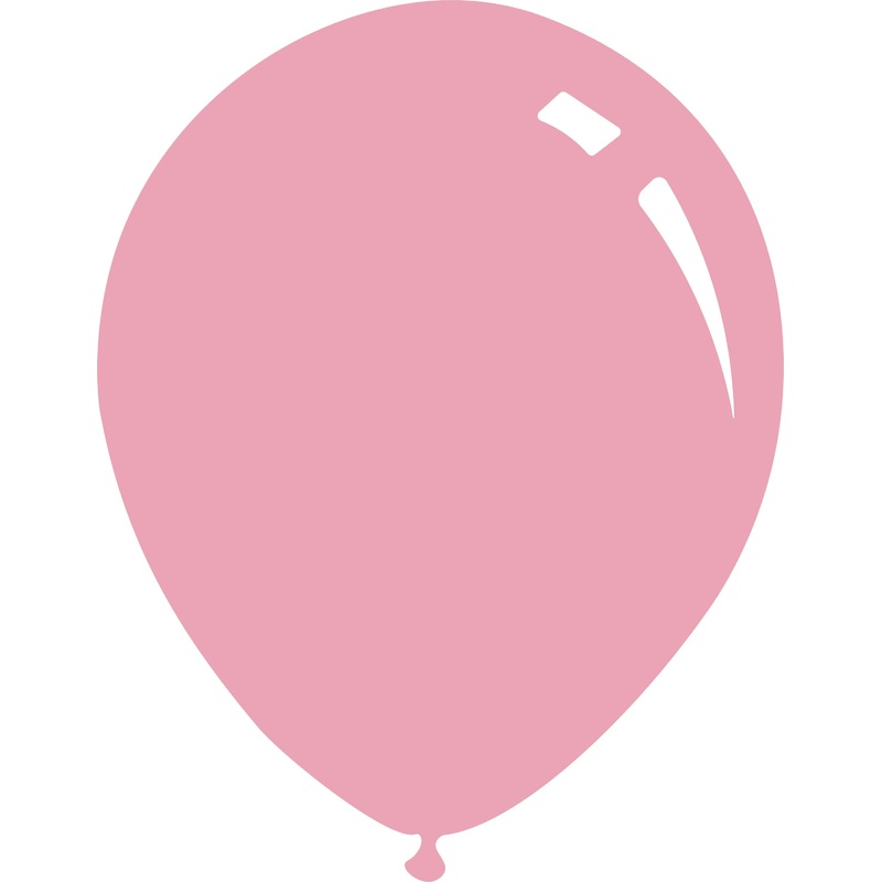 9" Metallic Light Pink Decomex Latex Balloons (100 Per Bag)
