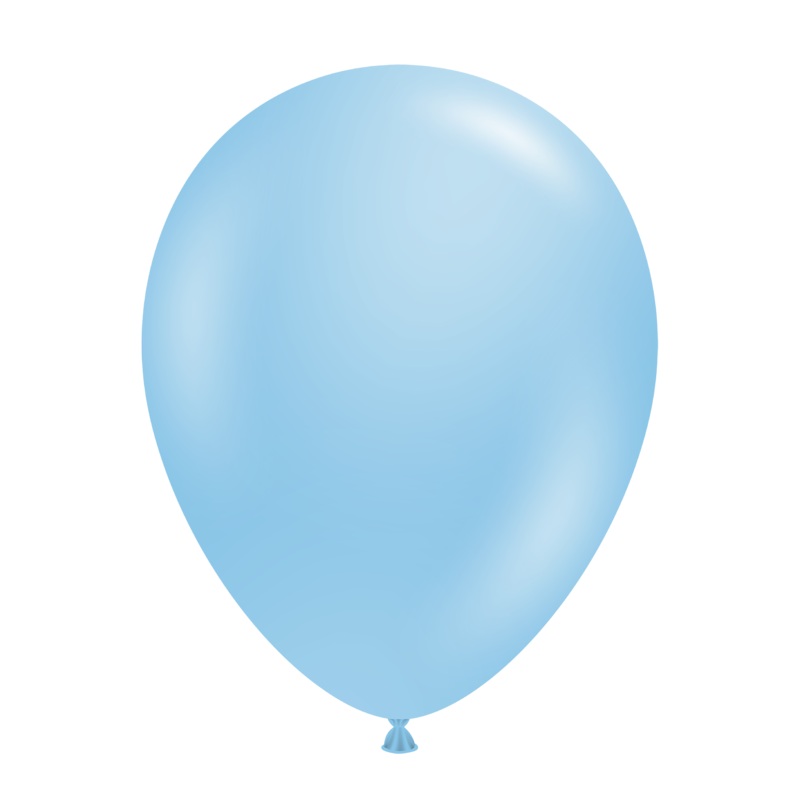 11" Baby Blue Tuftex Latex Balloons Designer Balloons (100 Per Bag)