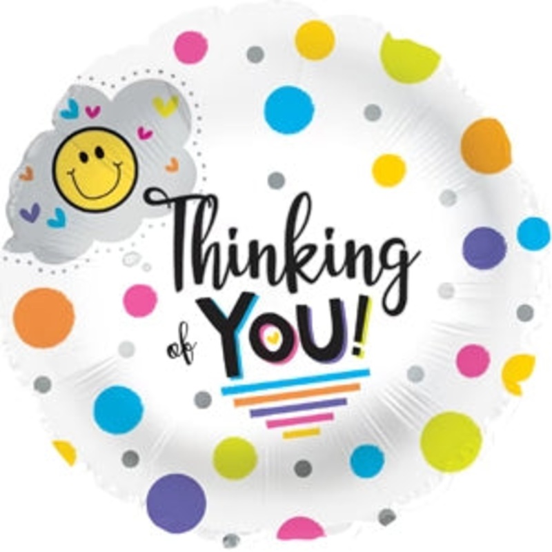 17" Thinking Of You Thought Cloud Foil Balloon