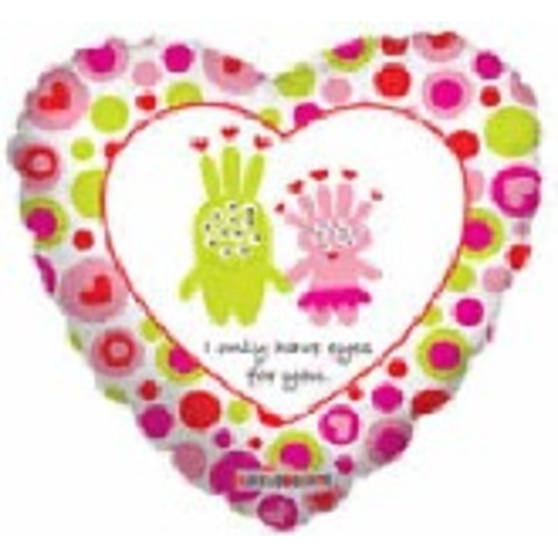 18" I Only Have Eyes For You Monsters Balloon