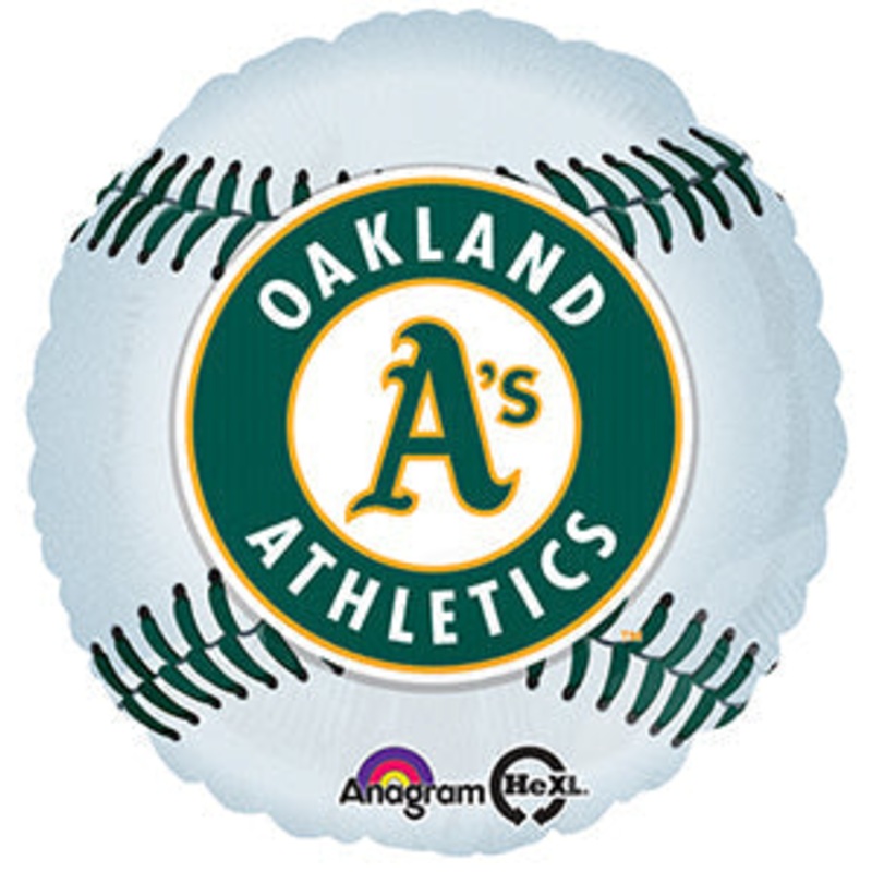 18" MLB Oakland Athletics Baseball Balloon