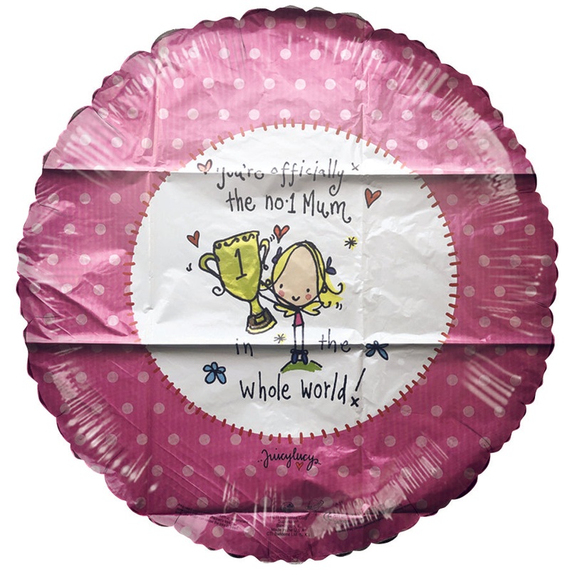 18" Number 1 Mum Foil Balloon