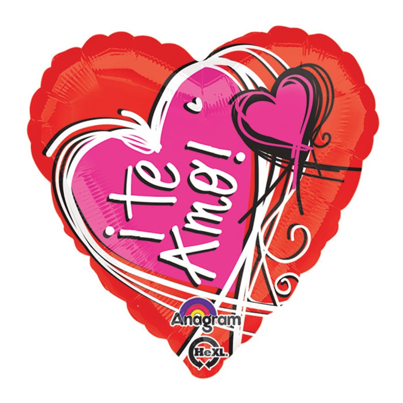 18" Te Amo! Sketchy Balloon (Spanish)