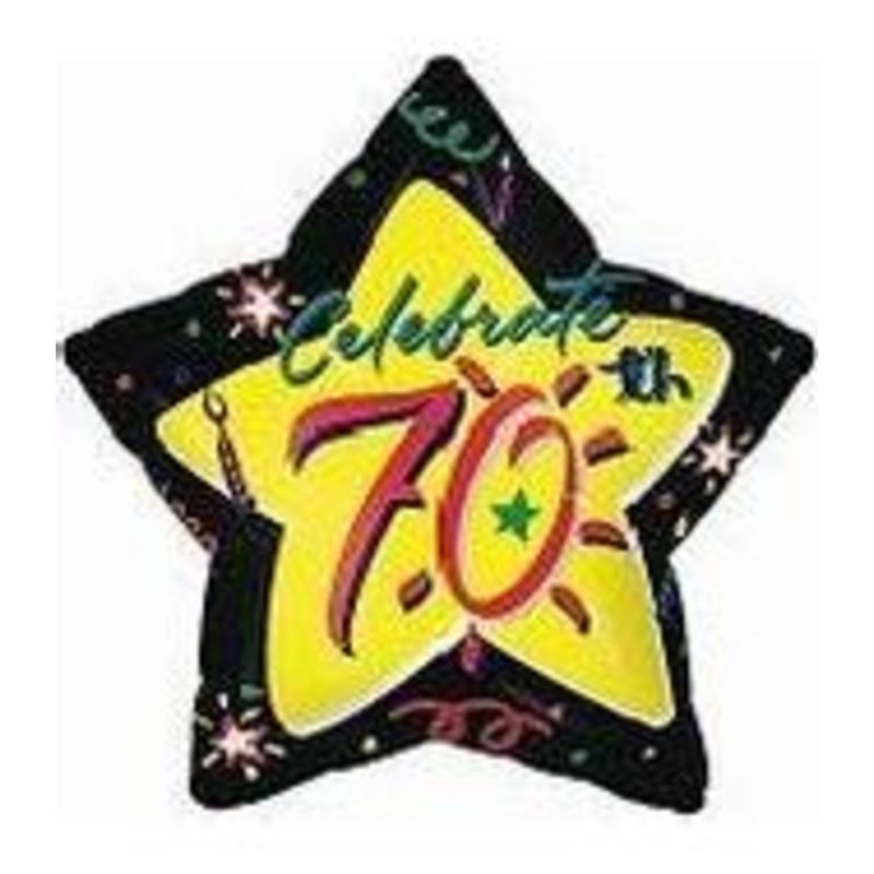 21" Celebrate 70th Balloon