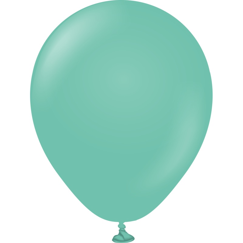 5" Kalisan Latex Balloons Standard Sea Green (50 Per Bag)