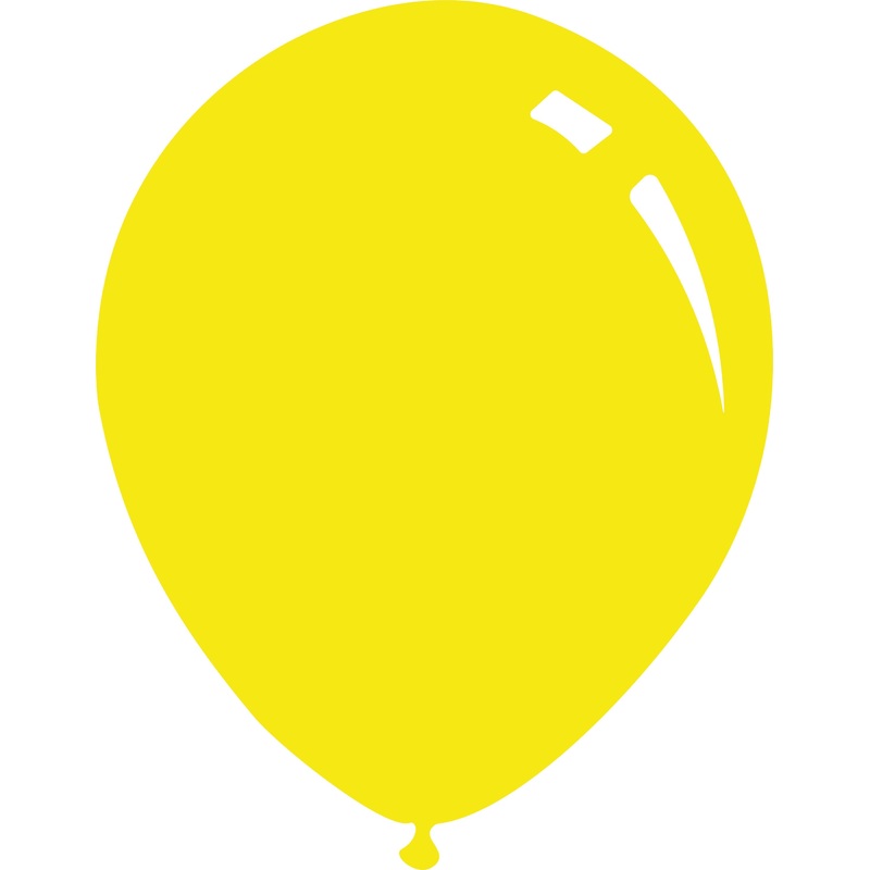 5" Metallic Yellow Decomex Latex Balloons (100 Per Bag)