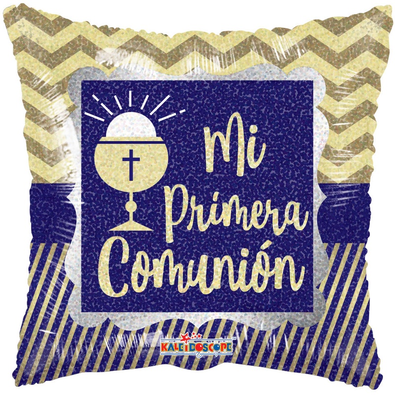 9" Airfill Only Mi Imera Comunin Dorado Ho Foil Balloon