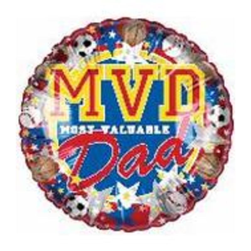 9" Airfill Only Most Valuable Dad Balloon