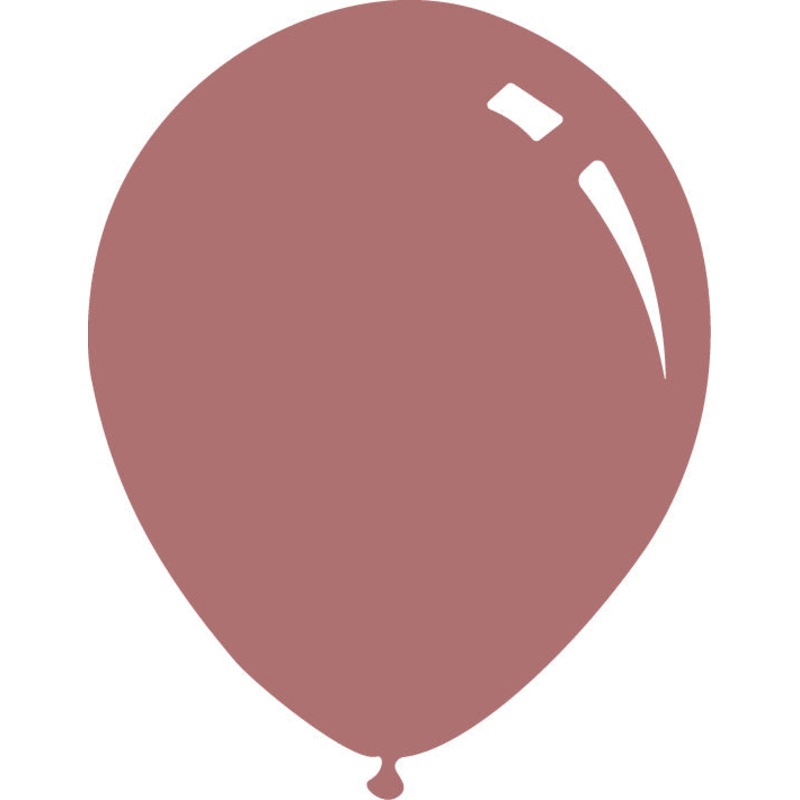 9" Deco Rosewood Decomex Latex Balloons (100 Per Bag)