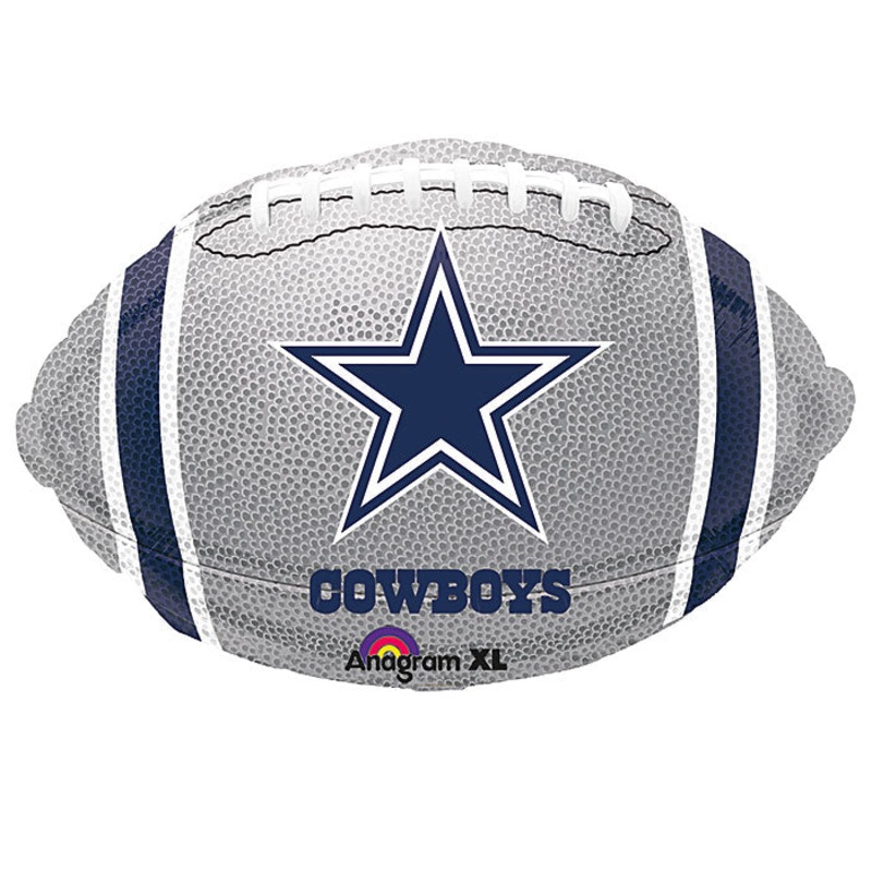 Junior Shape Dallas Cowboys NFL Football Team Colors Balloon