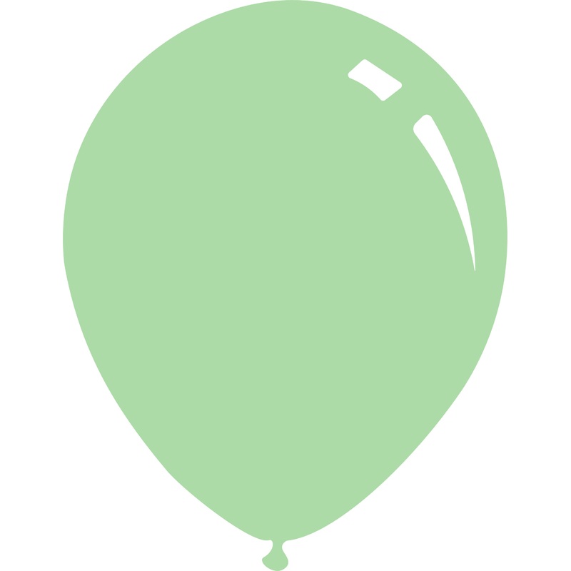 12" Deco Matte Mint Green Decomex Latex Balloons (100 Per Bag)