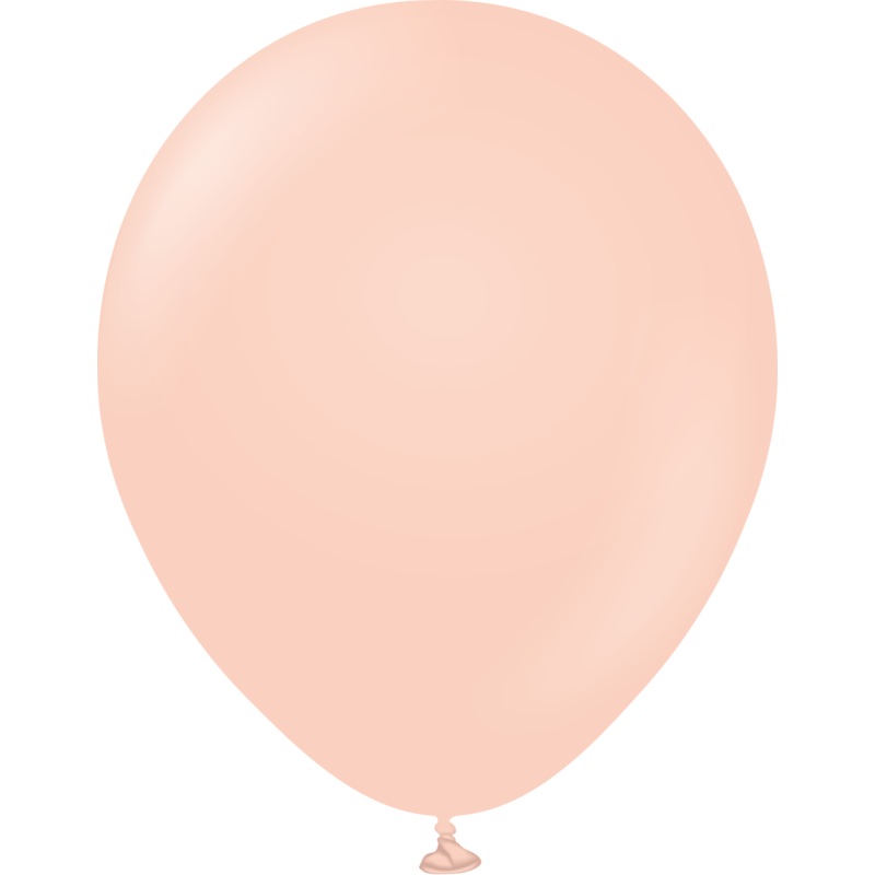 12" Kalisan Latex Balloons Pastel Matte Macaron Salmon (50 Per Bag)
