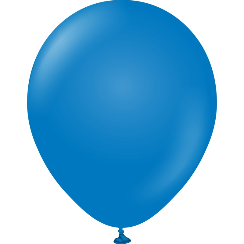 12" Kalisan Latex Balloons Standard Blue (50 Per Bag)