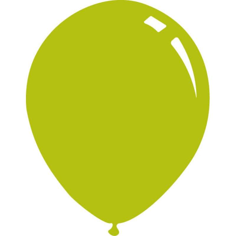 18" Deco Bright Lime Decomex Latex Balloons (25 Per Bag)