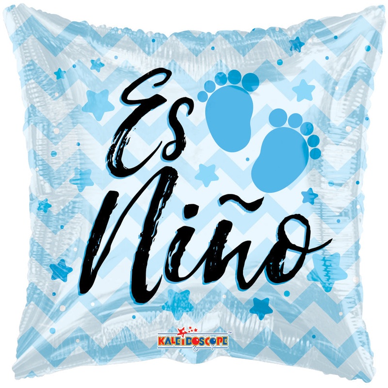 18" Es Nio Baby Prints Foil Balloon (Spanish)