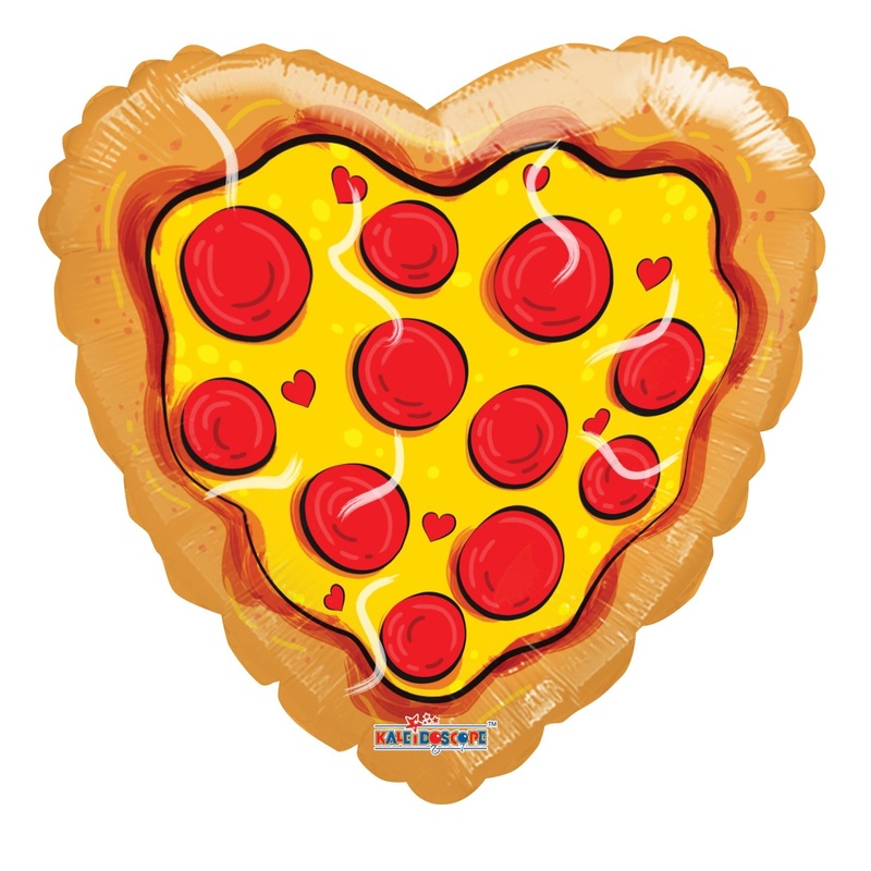 18" Love Pizza Foil Balloon