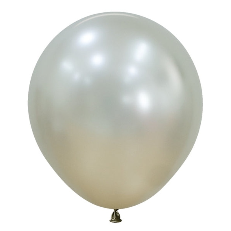 18" Sempertex Latex Balloons (25 Per Bag) Silk Cream Pearl