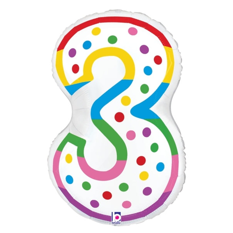 24" Birthday Candle 3 Foil Balloon