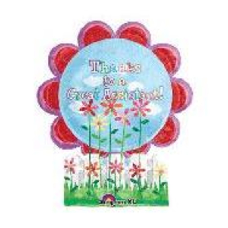 30" Great Assistant Floral Fence Balloon