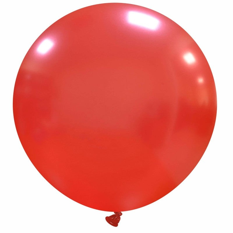 36" Cattex Brand Premium Metal Dark Red Latex Balloons