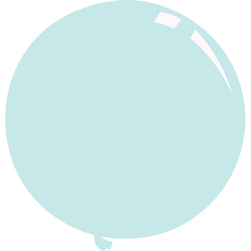 36" Deco Sky Blue Decomex Latex Balloons (5 Per Bag)