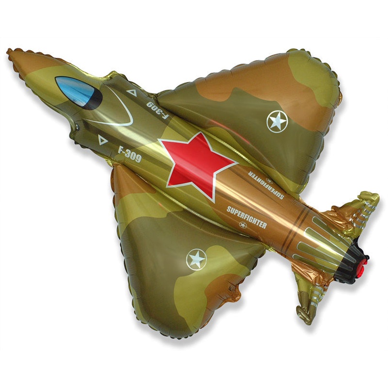 38" Military Fighter Jet Plane Balloon