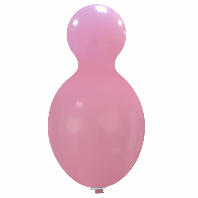 59" Doll Cattex Brand Standard Pink Latex Balloons