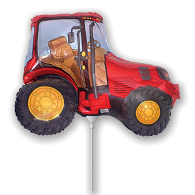Airfill Only Red Tractor Balloon