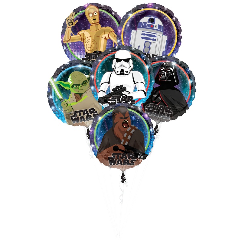 Bouquet Star Wars Galaxy Foil Balloon