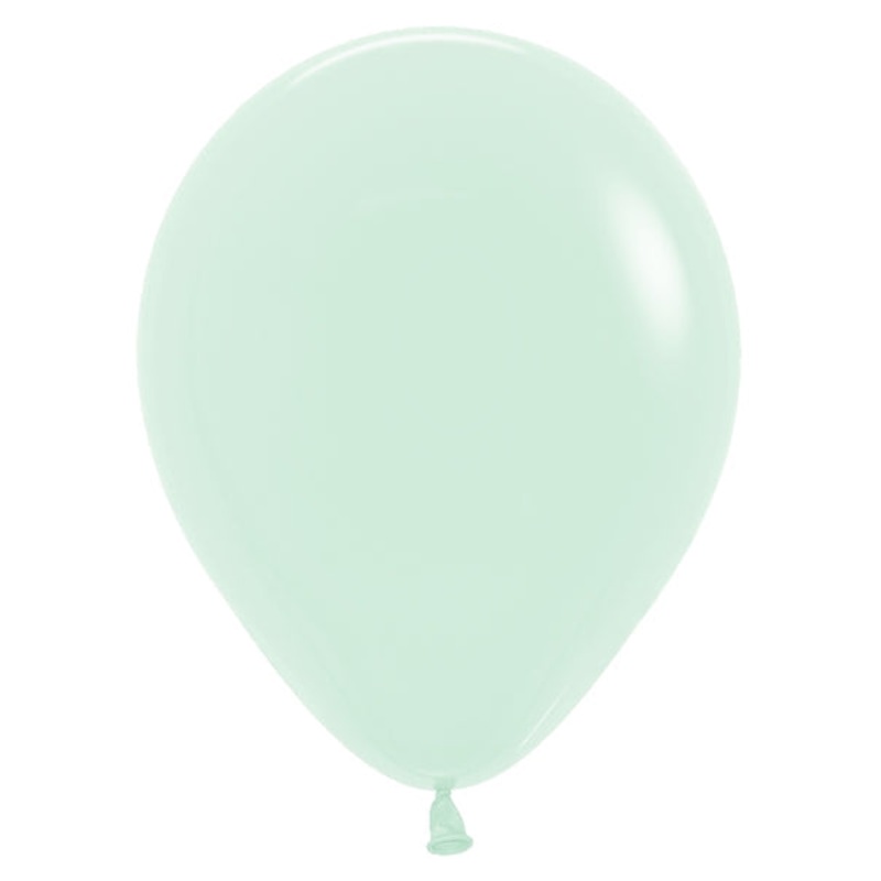 11" Betallatex/Sempertex Pastel Matte Green Latex Balloons (100 Per Bag)