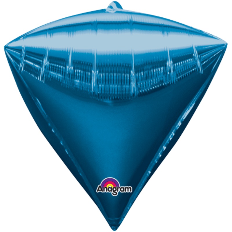 16" Diamondz Blue Balloon