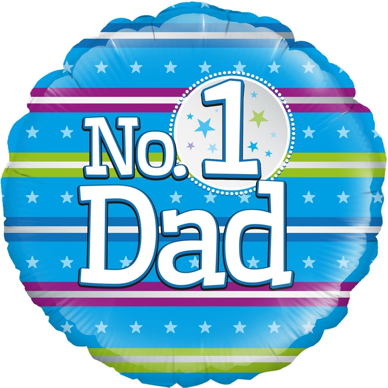 18" Number 1 Dad Oaktree Foil Balloon