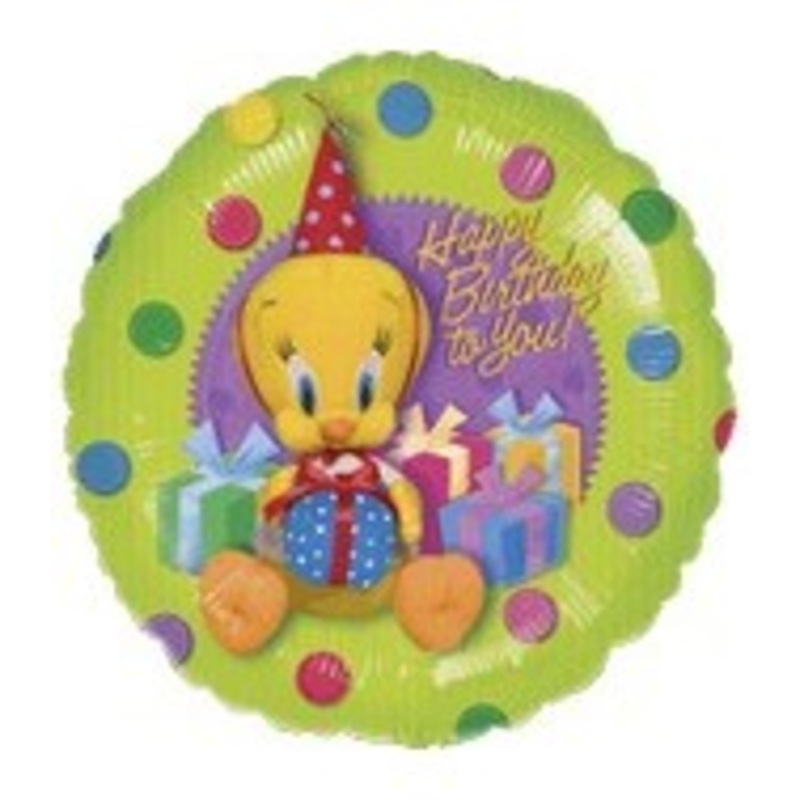18" Tweety Birthday Gifts Balloon