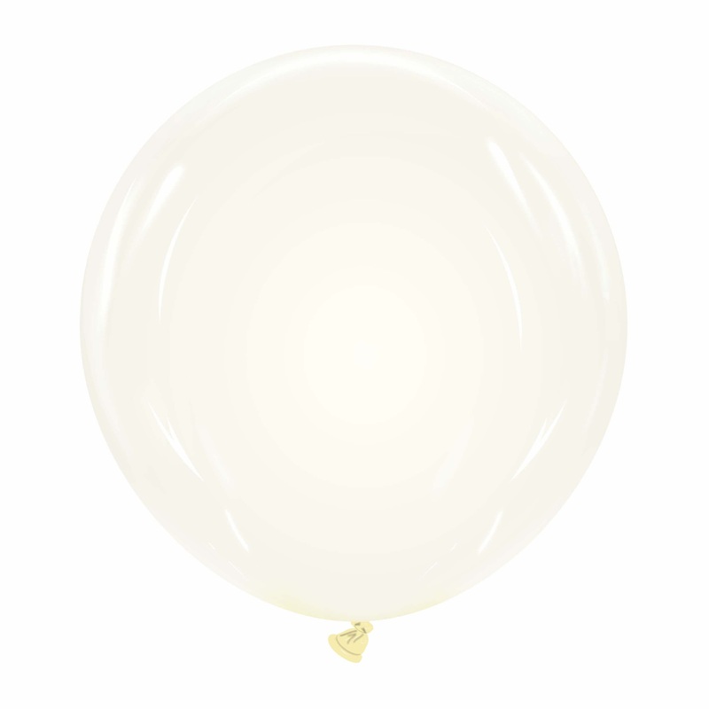 24" Cattex Premium Transparent Clear Latex Balloons (1 Per Bag)