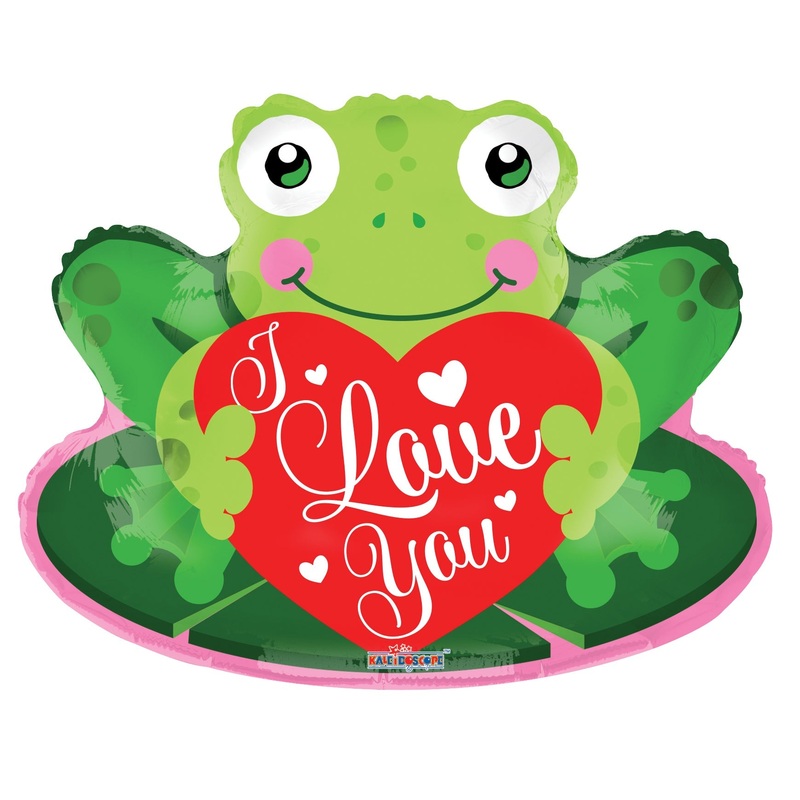 28" Green Frog Shape Balloon